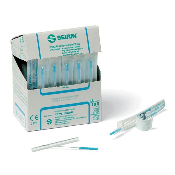 Seirin Acupuncture Needles - J-Type, Smooth and Painless Insertion with Ergonomic Handle