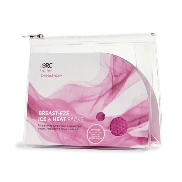 SRC BREAST-EZE ICE & HEAT PACK - Reusable Breastfeeding Relief for Mastitis, Engorgement, and Blocked Milk Ducts