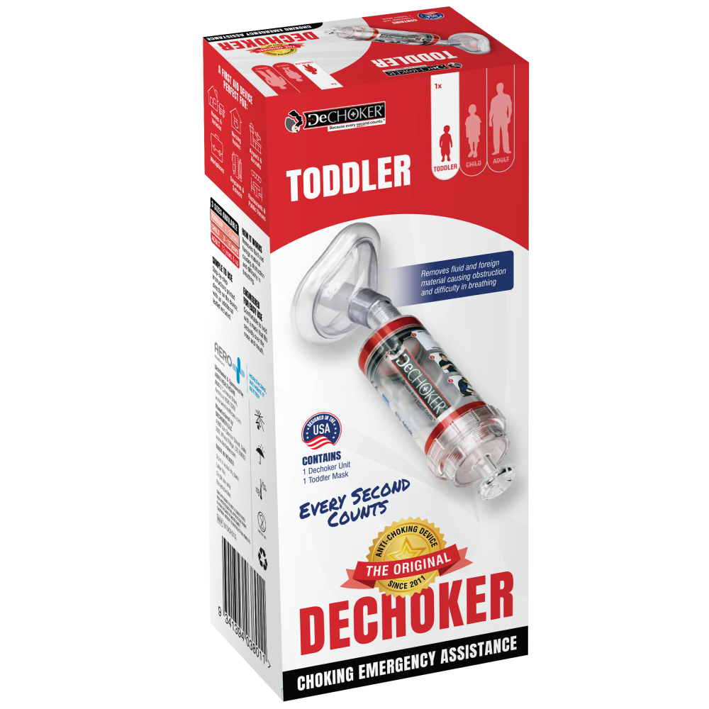 Dechoker Toddler Anti-Choking Device (1–3 Years) – 12 Pack | Emergency Airway Clearance