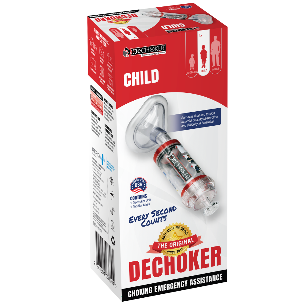 Dechoker Child (3-12 yrs) Anti-Choking Device – 12 Pack | Emergency Airway Clearance