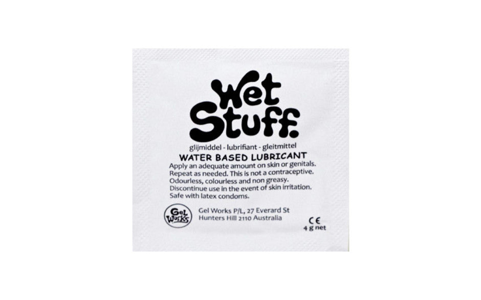 Wet Stuff Plain with Vitamin E Sachets 4g (100pk)