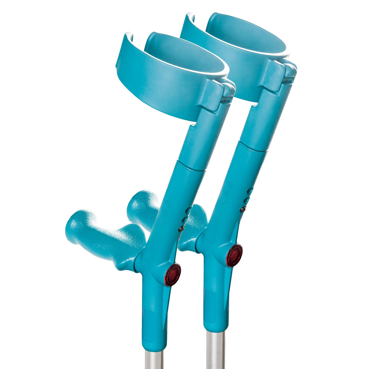 Rebotec Safe-In-Anatom-Soft Forearm Crutches with Safety Cuff & Hinge, Lightweight & Adjustable