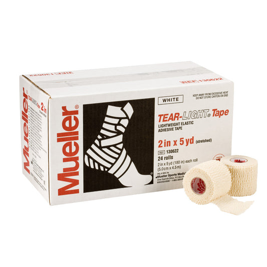 Mueller Tear-Light Sports Tape Black 2" x 4.5m – Durable & Breathable Athletic Support