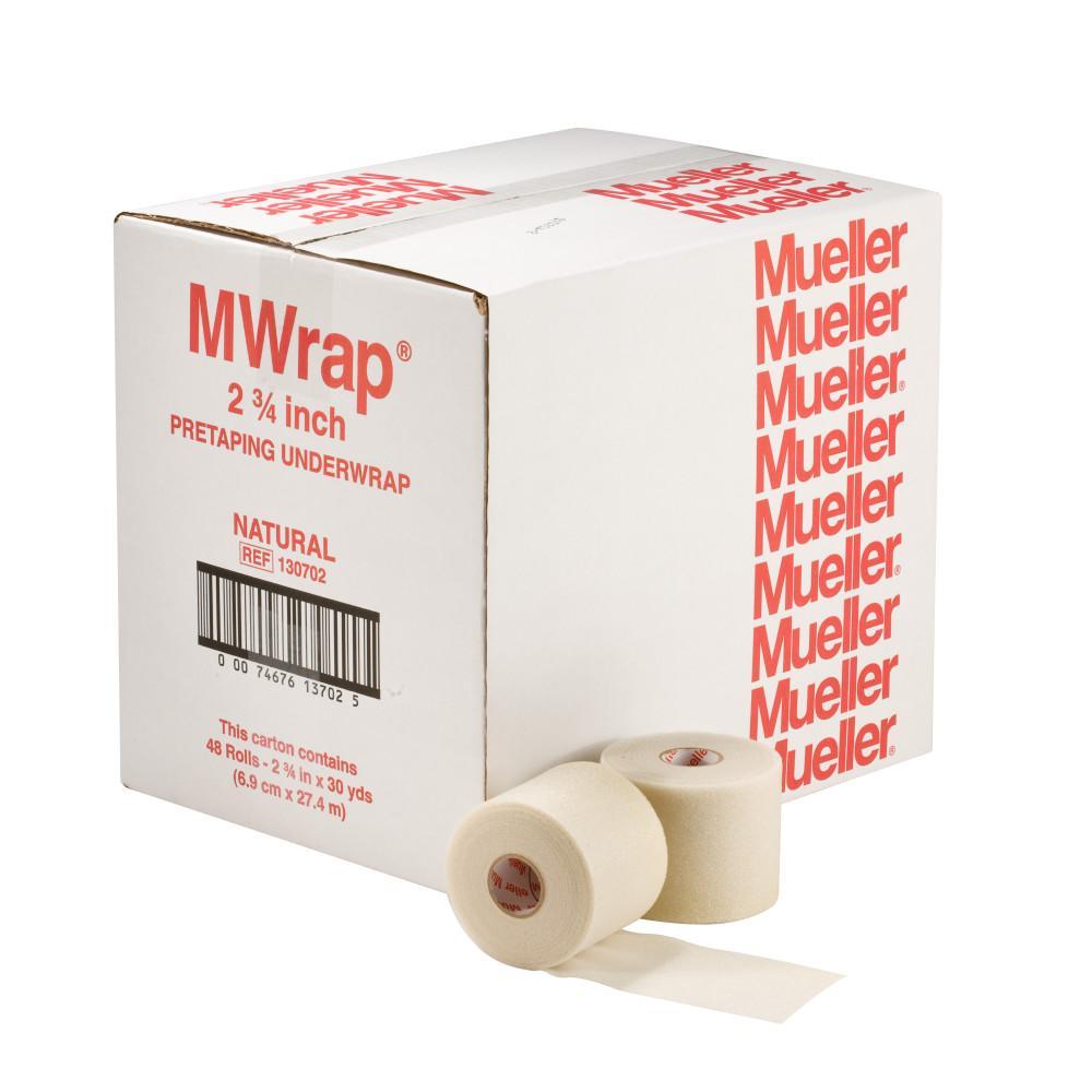 Mueller M-Wrap Latex-Free Multi-Purpose Wrap – 48 Rolls, Natural | Essential Sports & Injury Support