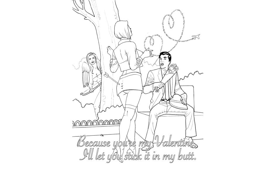 My Naughty Valentine Colouring Book
