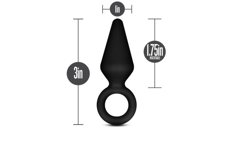 Anal Adventures Platinum Silicone Anal Loop Plug Small