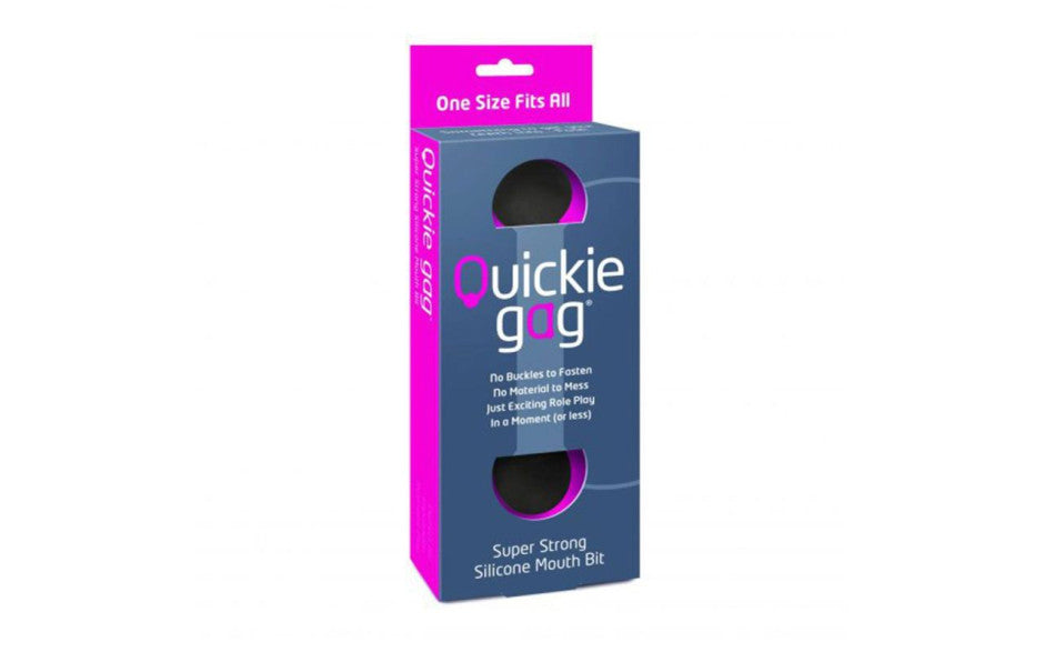 Quickie Gag Mouth Bit Black