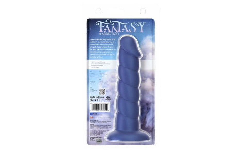 Unicorn Dildo 8in Blue