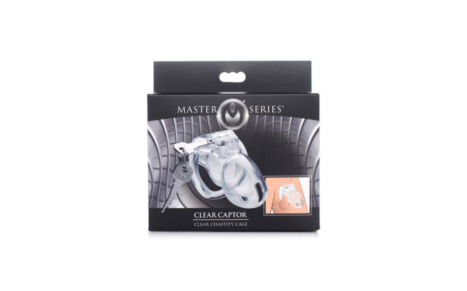 Clear Captor Chastity Cage Medium