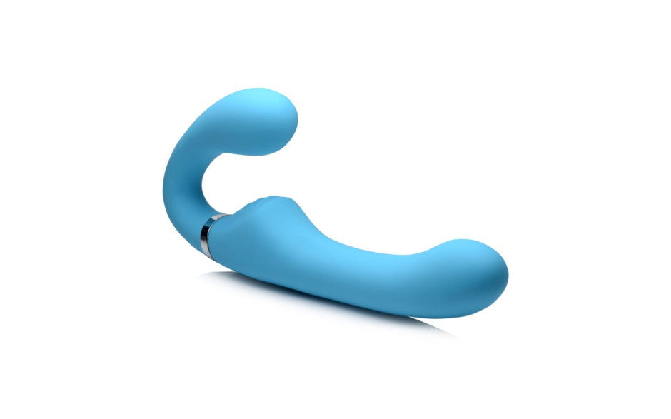 Mighty Rider 10X Strapless Strap-On Blue w Remote