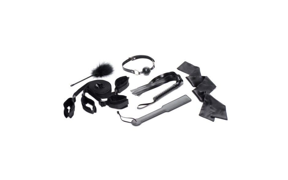 Bed Restraint Bondage Kit Black