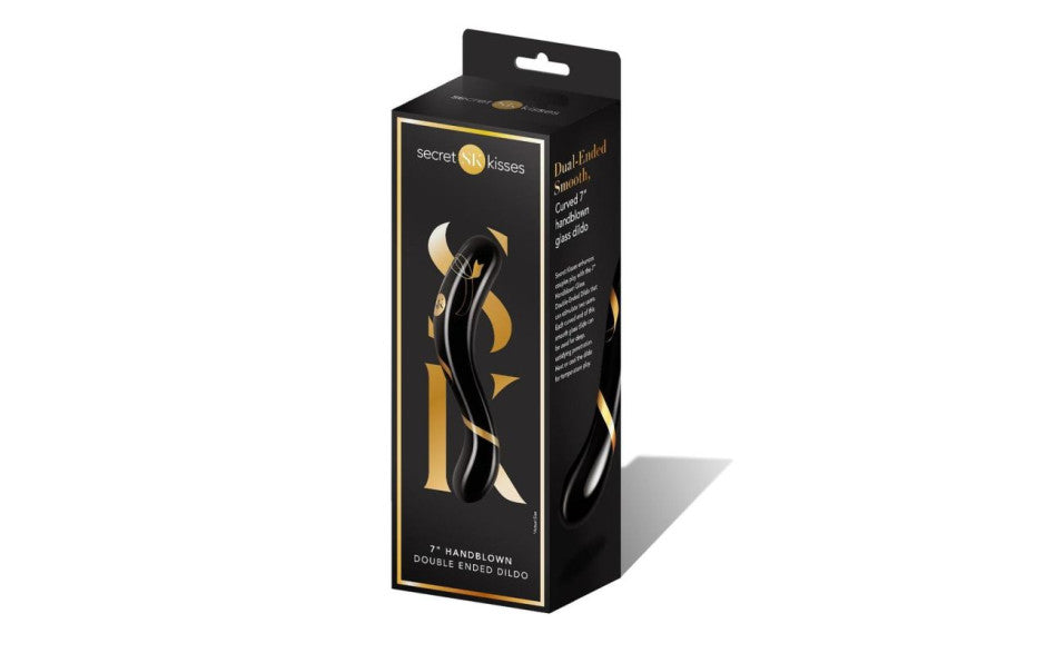 Secret Kisses Handblown Double Ended Dildo 7in