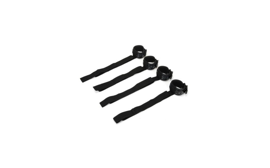 Whip Smart Diamond Bed Restraints Black