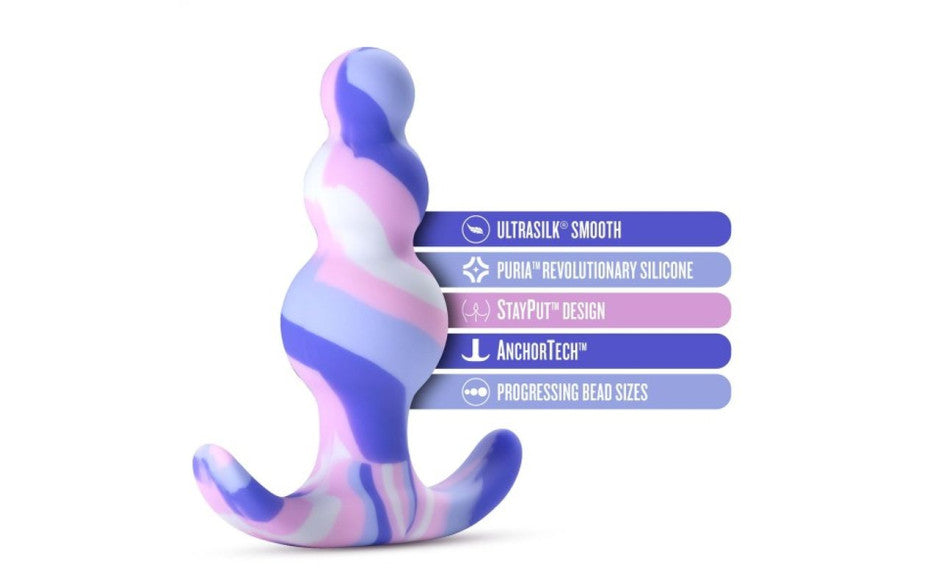 Avant Twilight Blue Silicone Butt Plug