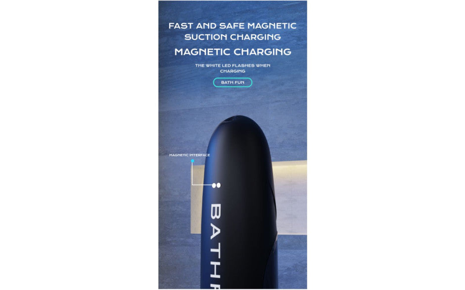 BathFun Automatic USB Waterproof Penis Pump w Magic Sleeve