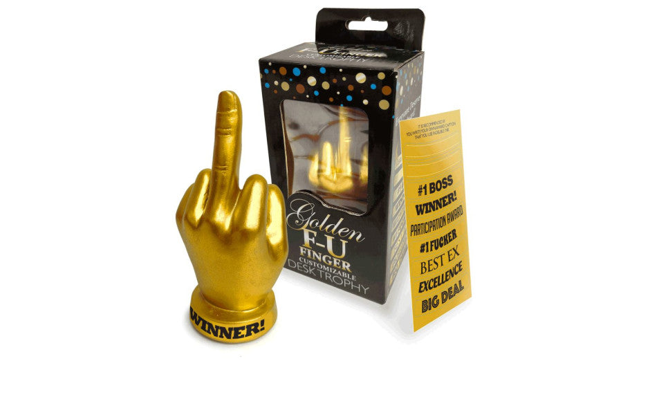Golden FU Finger Trophy