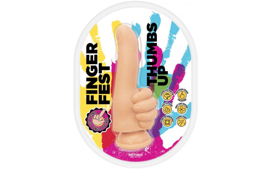 Finger Fest Dildo Thumbs Up Flesh