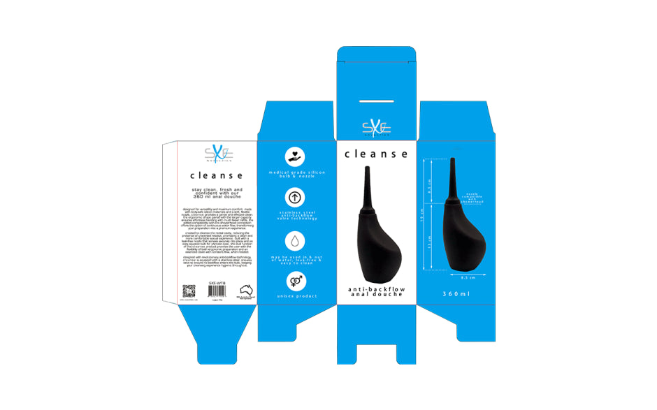 Silicone Ergonomic Anti-Backflow Douche 360ml