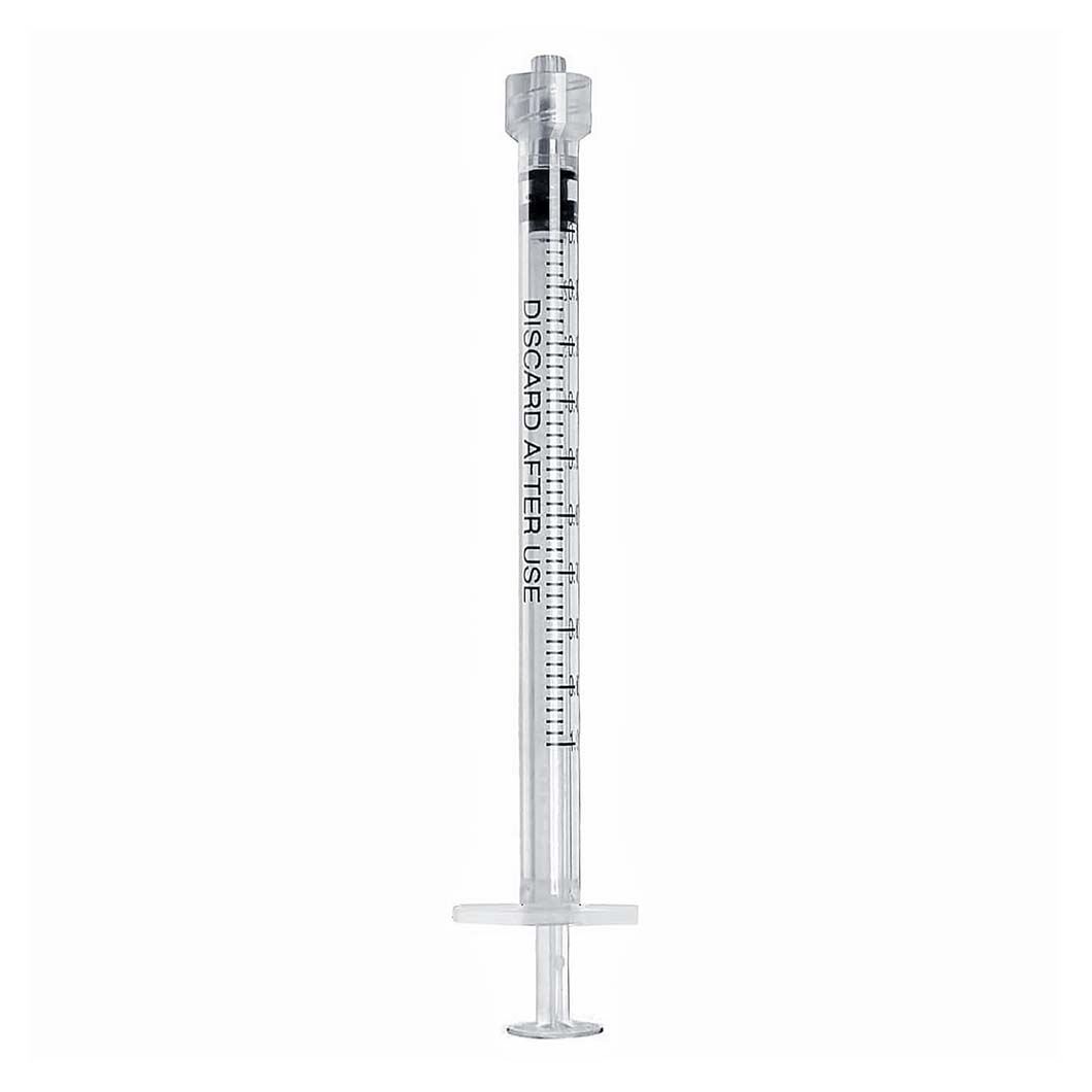 Luer Lock Syringes with 25G Needle, Box of 100, Sterile and Individually Wrapped