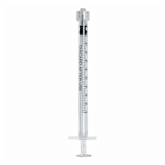 Luer Lock Syringes with 25G Needle, Box of 100, Sterile and Individually Wrapped