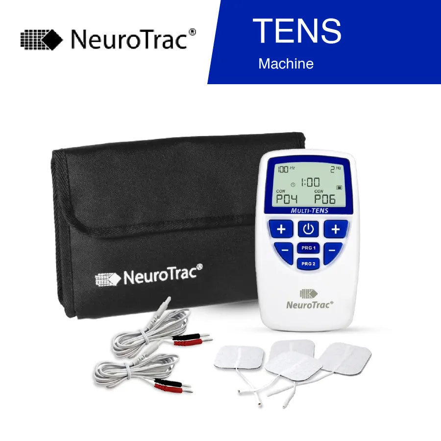 NeuroTrac Multi TENS & Muscle Stim Machine – Dual Channel TENS/NMS Unit for Pain Relief & Rehab