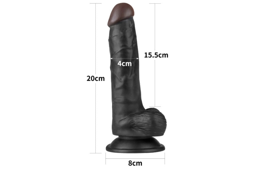 Easy Strap On Set 7.5in Black