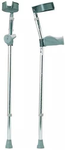 Premium Ergonomic Adjustable Forearm Elbow Crutches Pair, 2Pcs, Crutch Set 160kg Tolerance, Canadian Forearm Crutches for Adults, Medical Grade Arm Crutch with Elbow Strap/Cuff, Portable