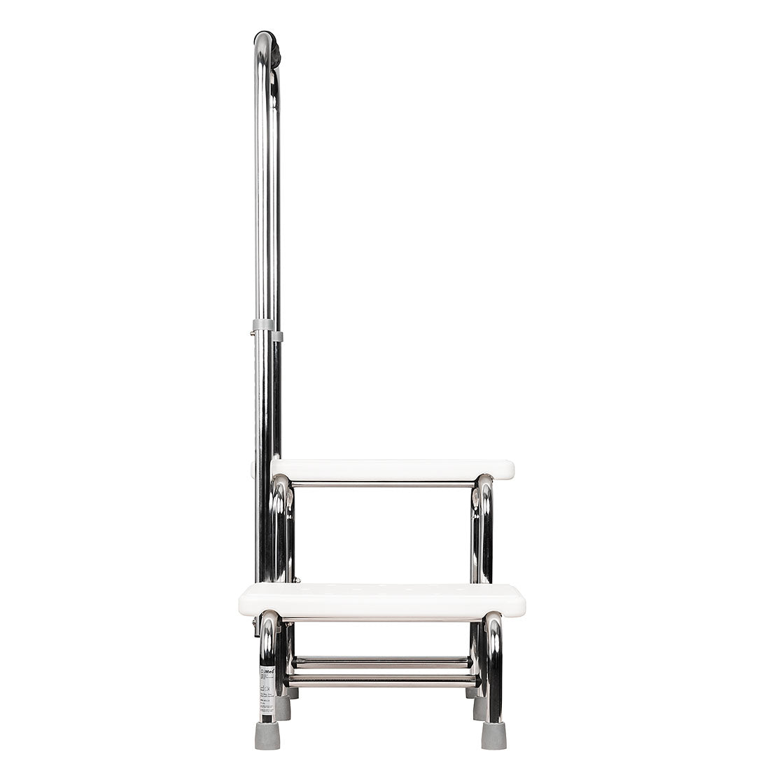 Heavy-Duty Two Step Stool with Handrail | Non-Slip Base & 140kg Capacity | Chrome-Plated Steel