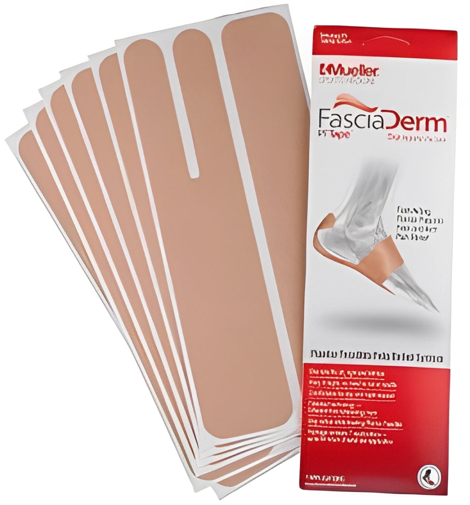 Mueller FasciaDerm PFTape System for Plantar Fasciitis - Instant Relief for Heel and Arch Pain