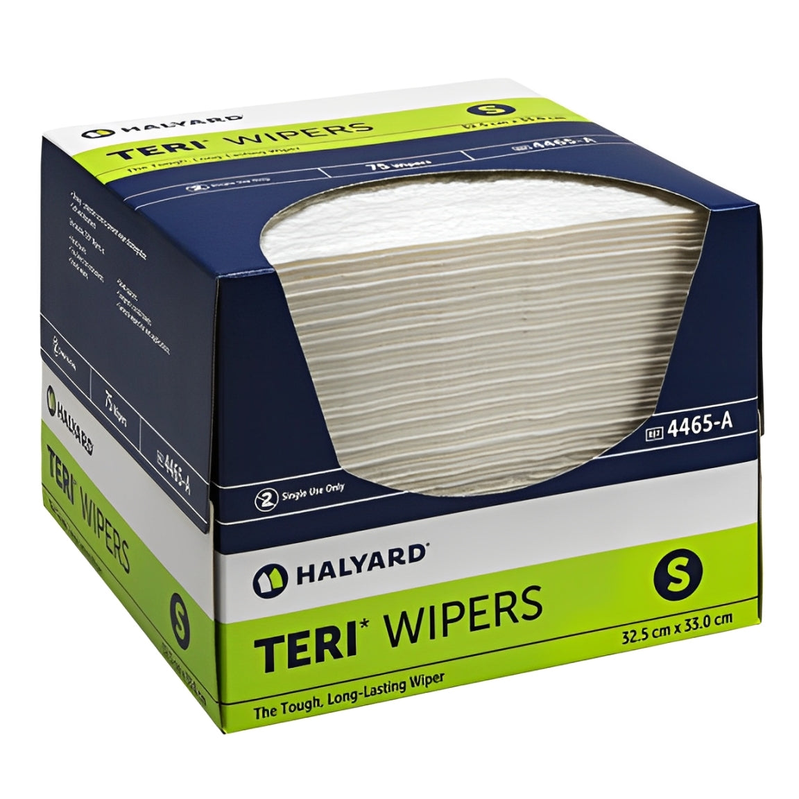 Halyard TERI Wipers – 4-Ply Reinforced, 31.5cm x 34cm, Pack of 100, Durable & Low Lint, Ideal for Medical & Dental Clinics