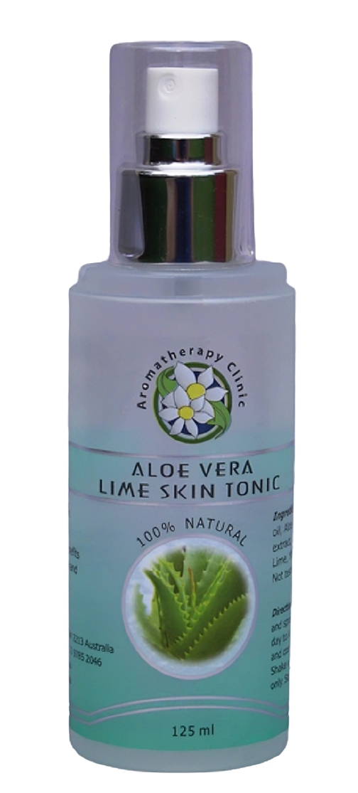 Aloe Vera and Lime Skin Tonic Hydrating Natural Toner - 100% Natural