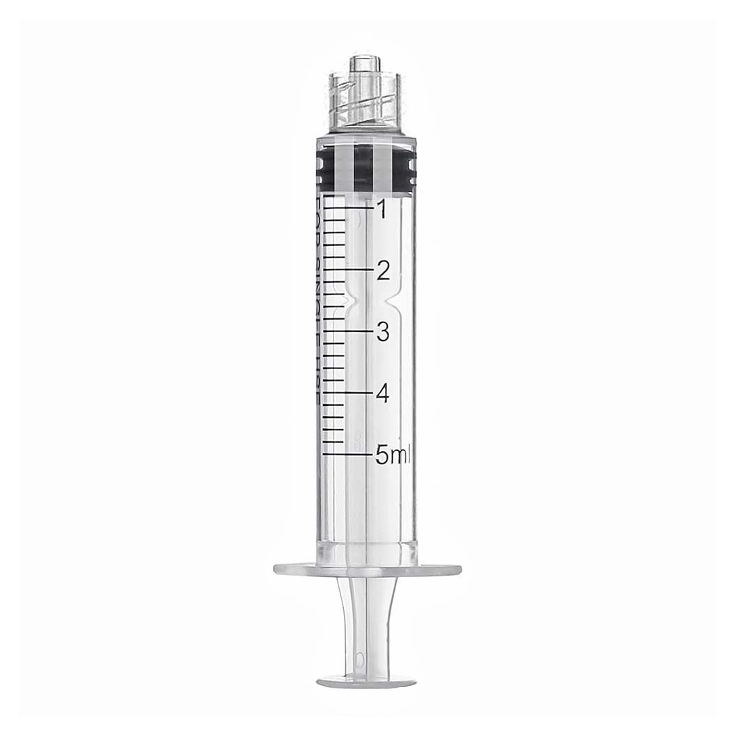 Luer Lock Syringes with 25G Needle, Box of 100, Sterile and Individually Wrapped