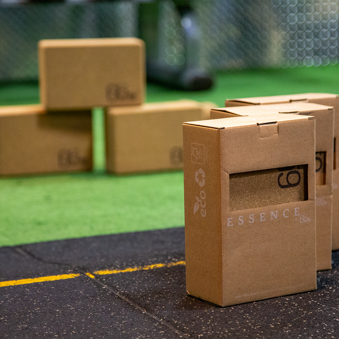 Cork Yoga Block with Antimicrobial and Non-Slip