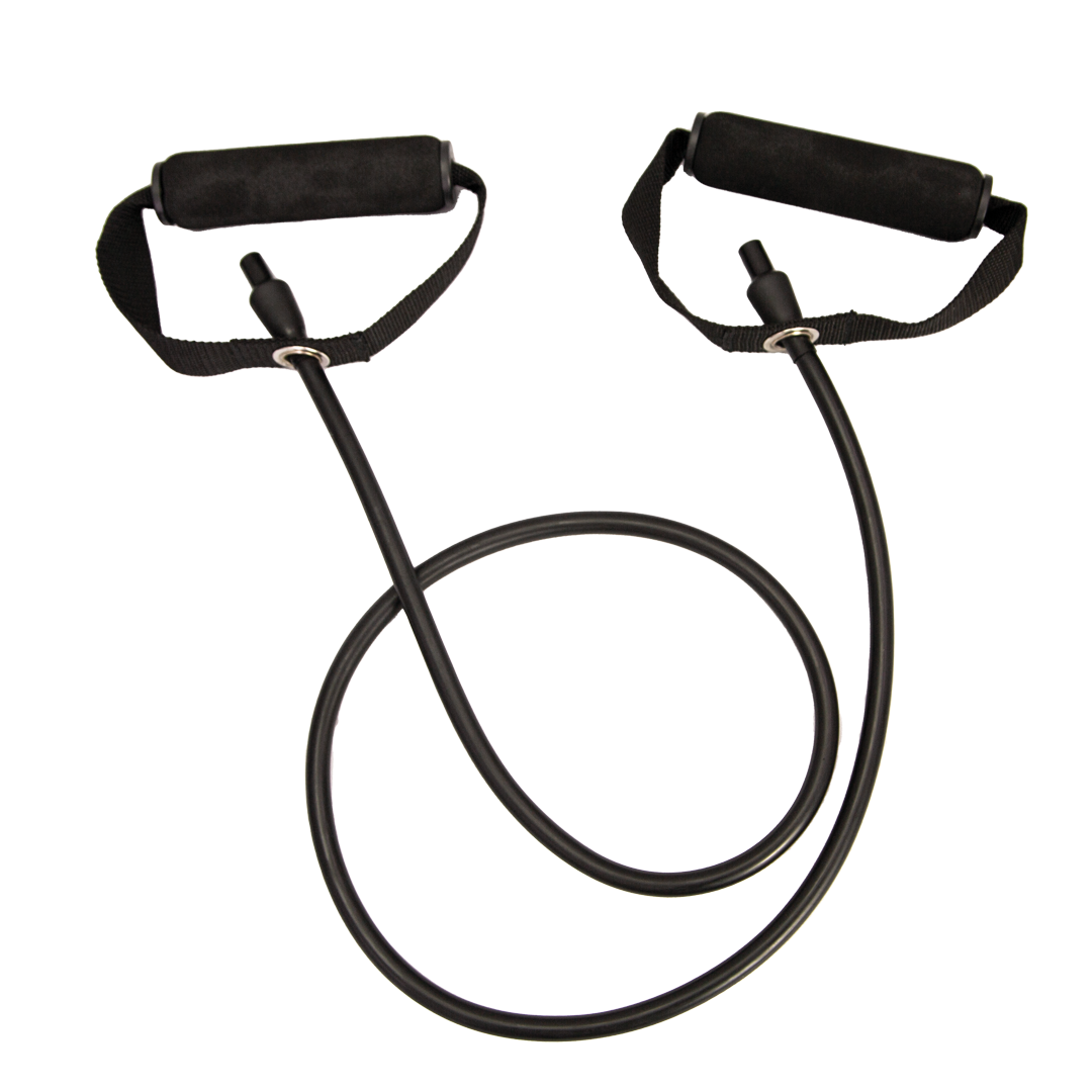 Resistance Tube with Handles – 130cm Exercise Band for Strength Training, Pilates & Rehab
