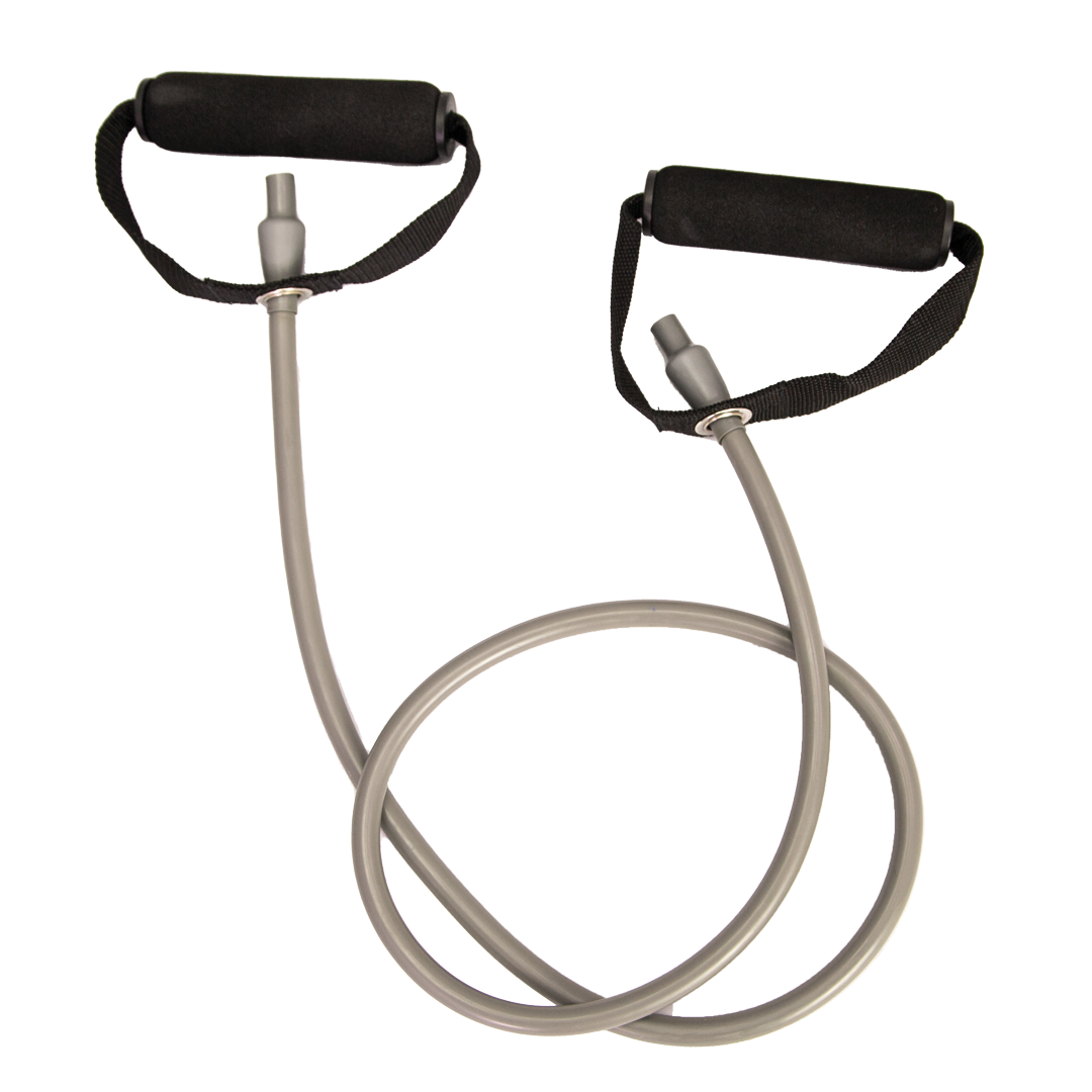 Resistance Tube with Handles – 130cm Exercise Band for Strength Training, Pilates & Rehab