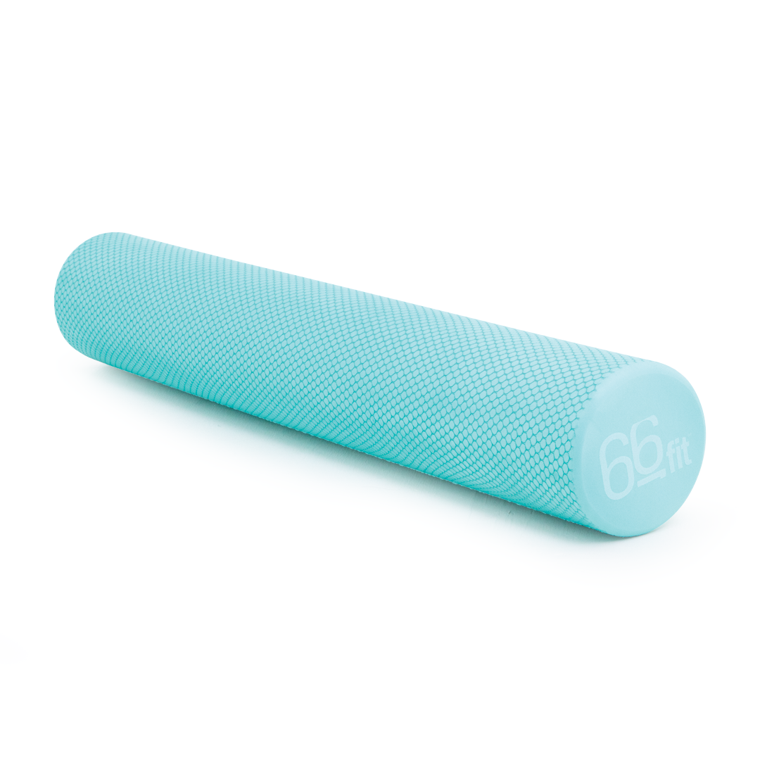 66fit Round Foam Roller With Soft Density - Teal