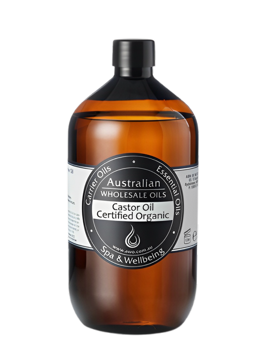 Australian Wholesale Oils Certified Organic Castor Oil 1L / 1000mL