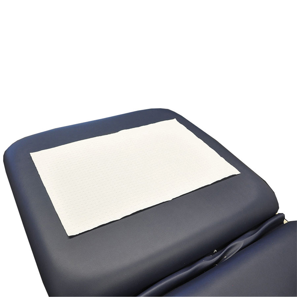 Disposable Head Pads – Box of 100 Hygienic Barrier for Treatment Tables, Available in Plain, Circle Cut, and X-Cut