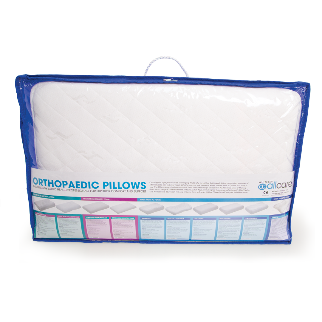 High Contour Therapeutic Pillow - Ergonomic Support for Optimal Comfort & Neck Pain Relief