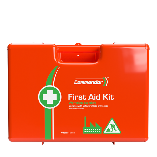 COMMANDER 6 Series Plastic Rugged First Aid Kit – Durable & Portable, Wall-Mountable, Grab-and-Go Softpack with Shoulder Strap