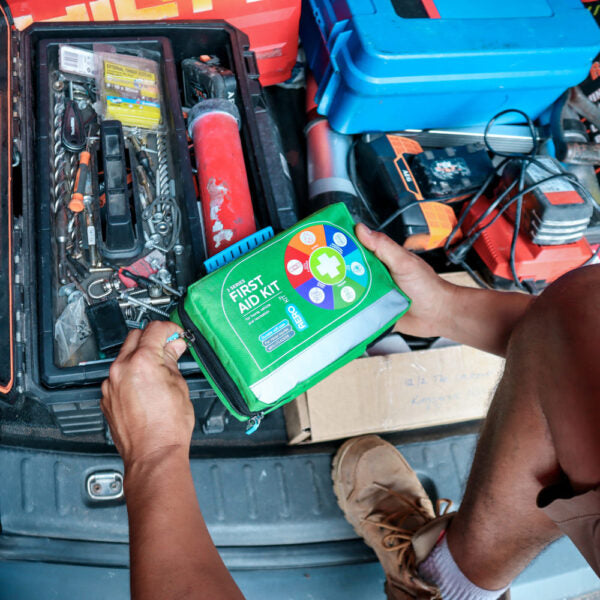 AEROKIT 3 Series First Aid Kit – Green Softpack | Portable, Latex-Free, Refillable | Home, Vehicle & Outdoor Safety