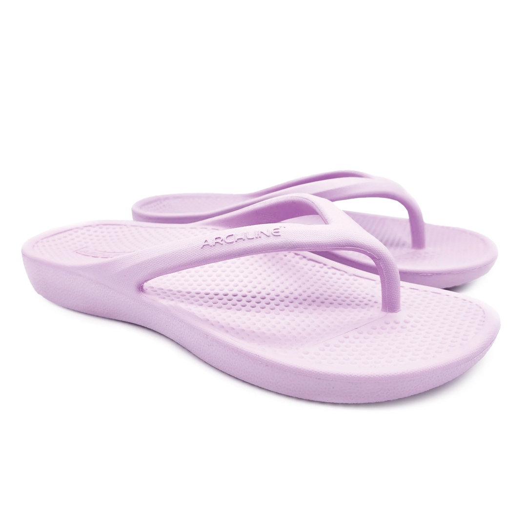 Archline Rebound Orthotic Thongs - Lilac / Pink