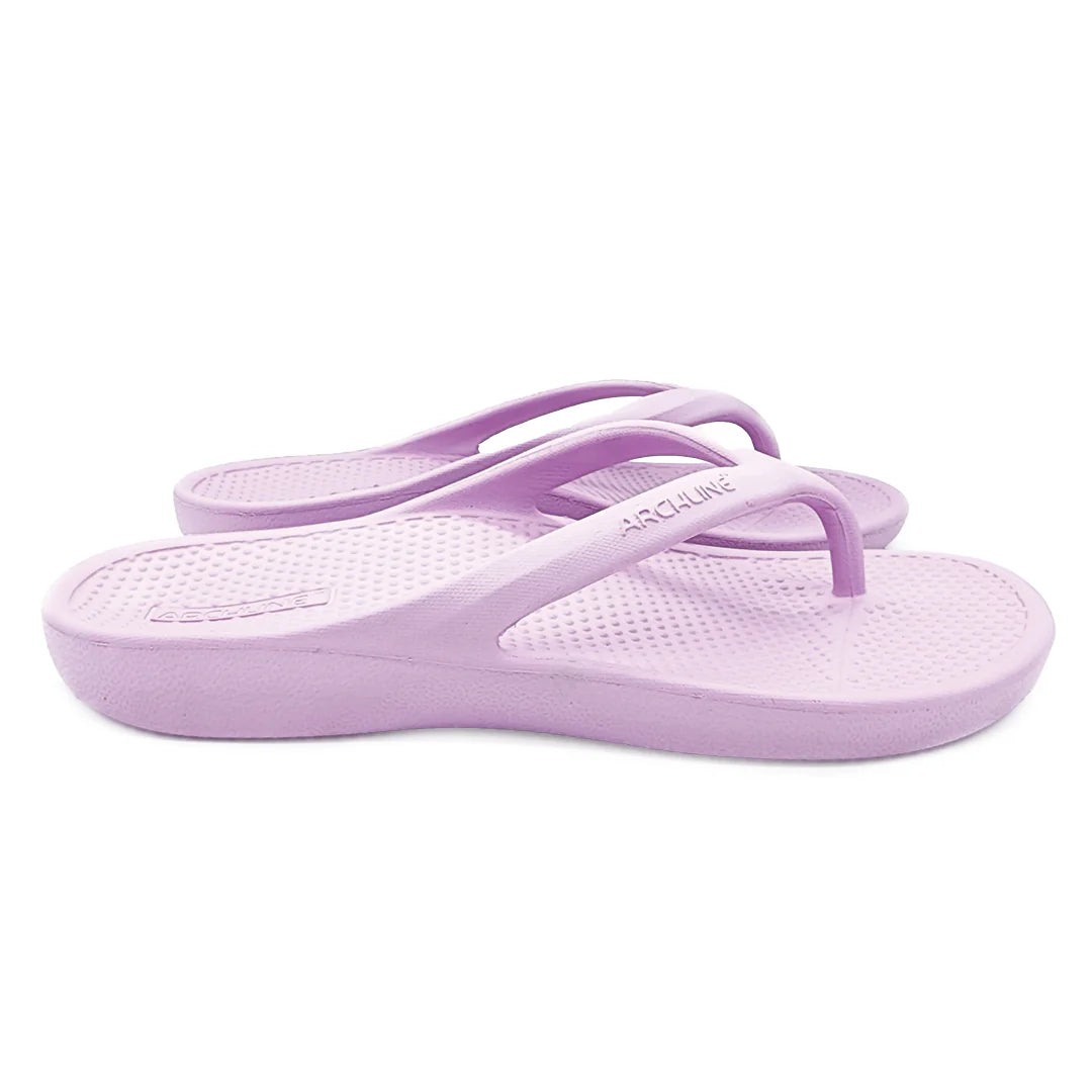 Archline Rebound Orthotic Thongs - Lilac / Pink