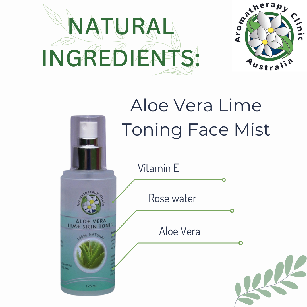 Aloe Vera and Lime Skin Tonic Hydrating Natural Toner - 100% Natural