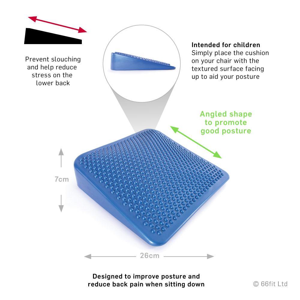 Junior Inflatable Wedge Cushion with Pump for Improved Posture & Comfort - Perfect for Kids, School & Home