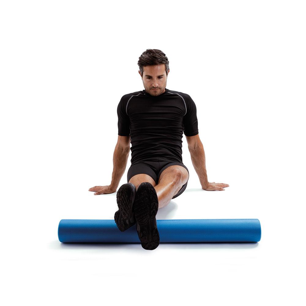 Light Blue EVA Foam Roller 10cm x 90cm - Ideal for Muscle Relief & Pilates Fitness