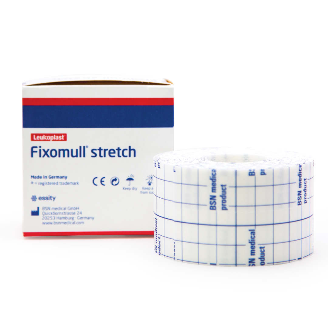Fixomull Stretch Hypoallergenic Adhesive Tape – Flexible, Skin-Friendly Dressing Fixation for Joints & Contoured Areas
