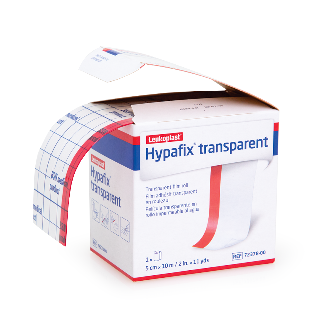 HypafixTransparent Waterproof Film Dressing Roll - Breathable Adhesive Clear Bandage Tape for Wound Care