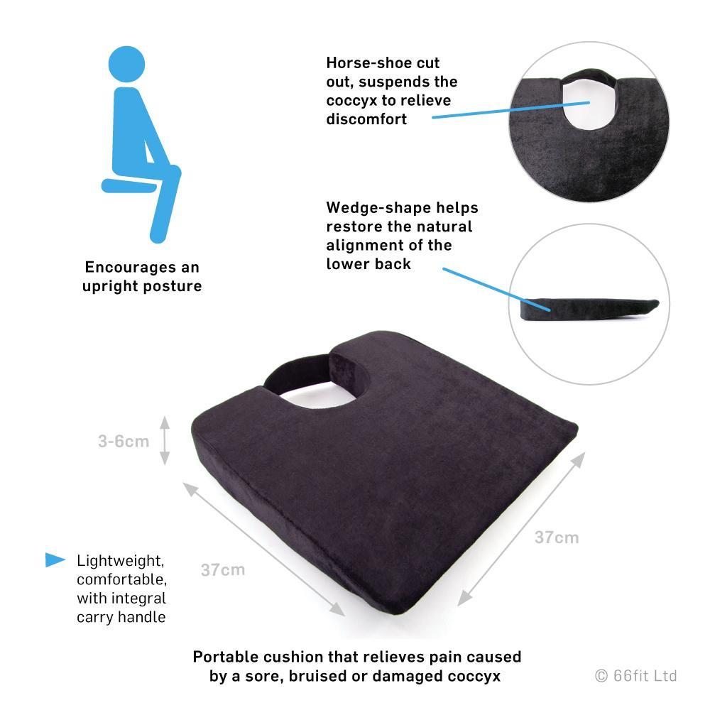 Medical Grade Coccyx Cushion Relieve Discomfort – Ideal for Sore, Bruised, or Damaged Tailbone Support