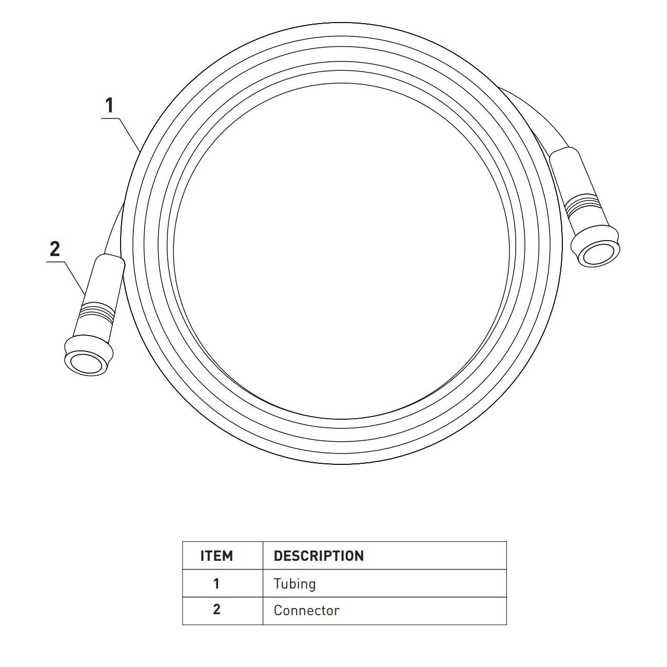 4 Metre Oxygen Tubing Extension - Durable and Kink-Free Medical-Grade Clear Tubing